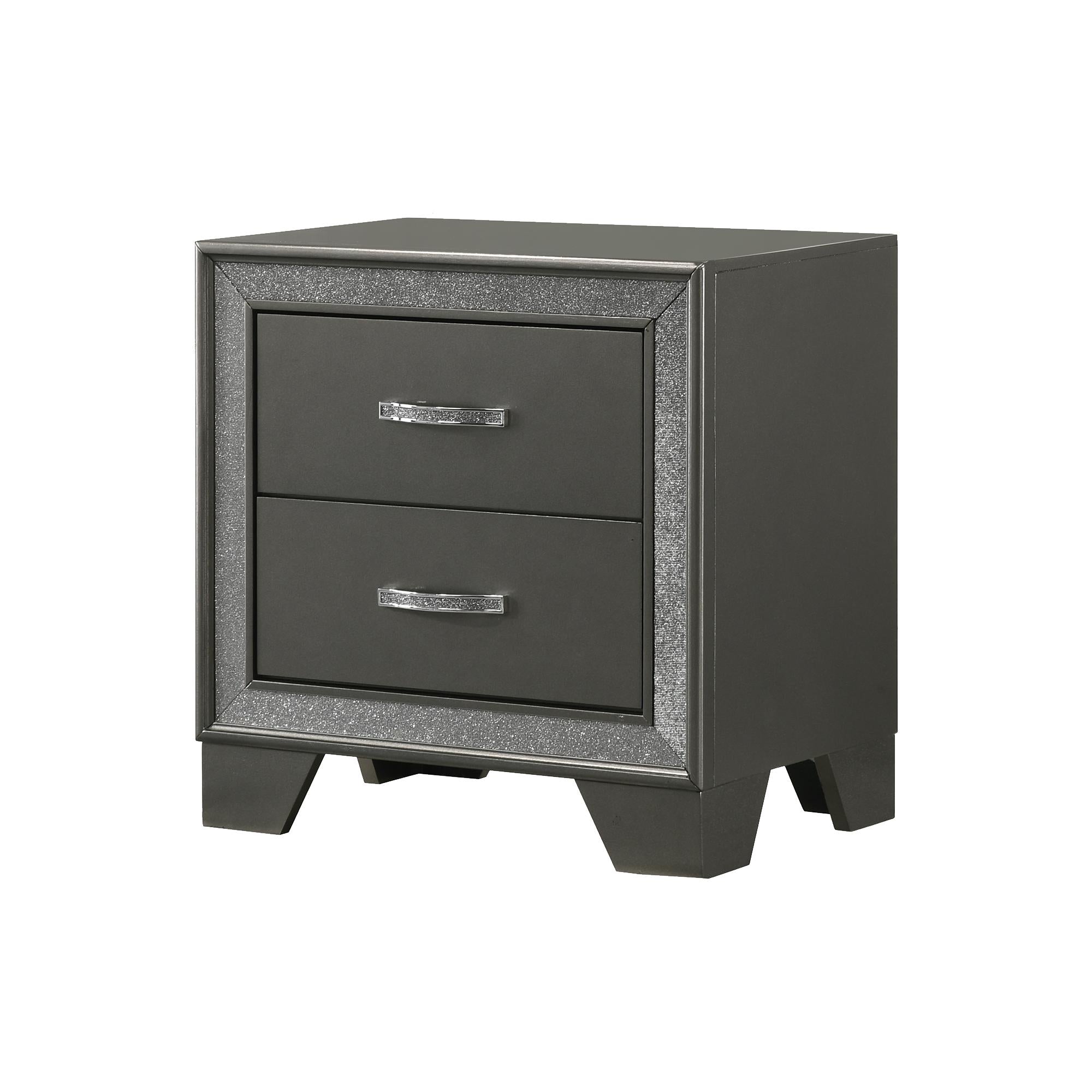 Crown Mark Kaia B4750-2 Nightstand - Dark Brown IMAGE 1